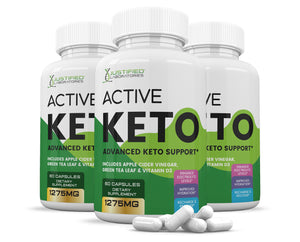 3 bottles of Active Keto ACV Pills 1275MG