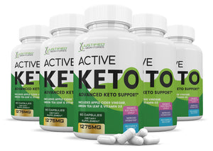 5 bottles of Active Keto ACV Pills 1275MG