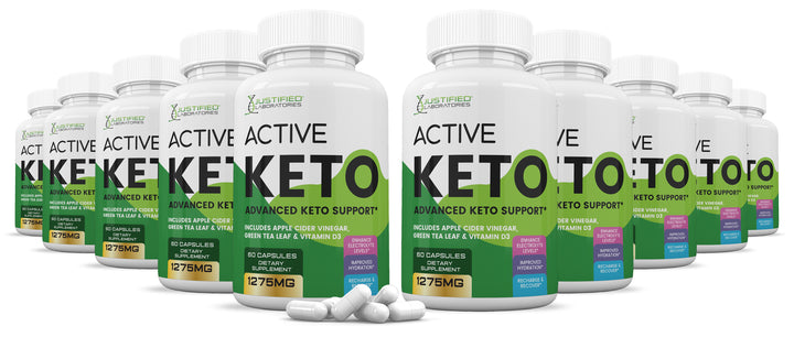 10 bottles of Active Keto ACV Pills 1275MG