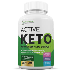 Front facing image of Active Keto ACV Pills 1275MG
