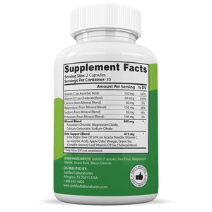 Supplement Facts of Active Keto ACV Pills 1275MG