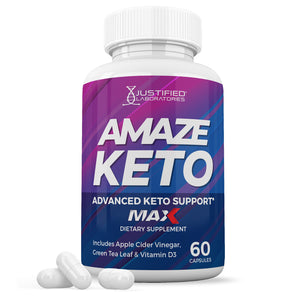 1 bottle of Amaze Keto ACV Max Pills 1675MG