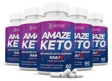 Load image into Gallery viewer, 5 bottles of Amaze Keto ACV Max Pills 1675MG