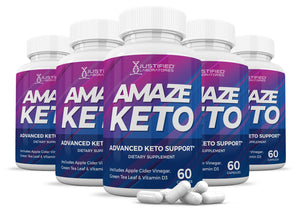 5 bottles of Amaze Keto ACV Pills 1275MG