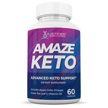 Load image into Gallery viewer, Front facing image of Amaze Keto ACV Pills 1275MG