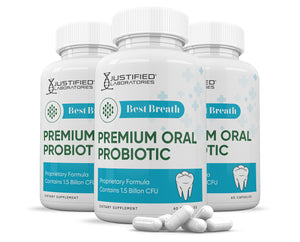 3 bottles of Best Breath 1.5 Billion CFU Oral Probiotic