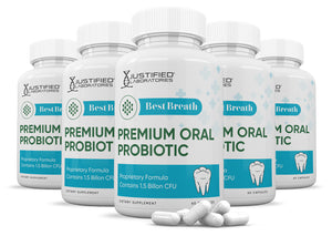 5 bottles of Best Breath 1.5 Billion CFU Oral Probiotic