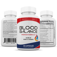 Carica l&#39;immagine nel visualizzatore di Gallery, All sides of bottle of the Blood Balance Premium Formula 688MG