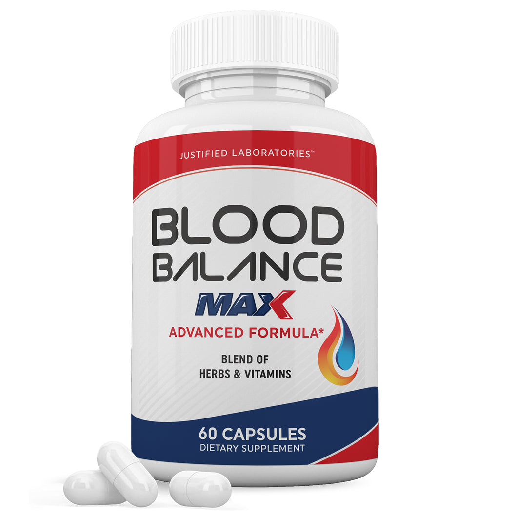 1 bottle of Blood Balance Max Advanced Formula 1295MG