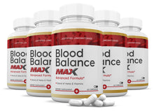 Load image into Gallery viewer, 5 bottles of Blood Balance Max Advanced Formula 1295MG