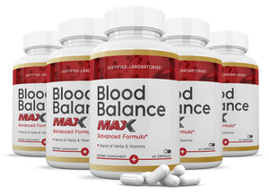 5 bottles of Blood Balance Max Advanced Formula 1295MG