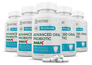 5 bottles of Best Breath Max 40 Billion CFU Oral Probiotic