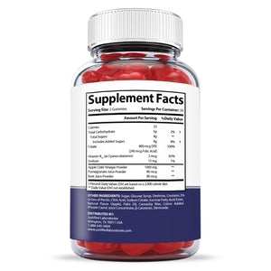 Supplement Facts of Bio Science Keto ACV Gummies