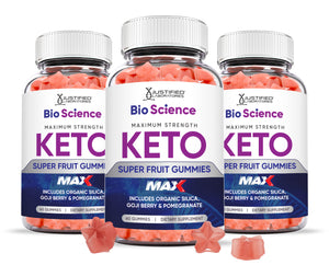 3 bottles of Bio Science Keto Max Gummies