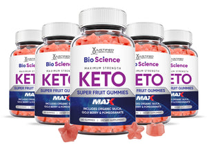5 bottles of Bio Science Keto Max Gummies