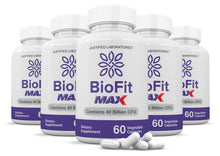 Laden Sie das Bild in den Galerie-Viewer, 5 bottles of 3 X Stronger Biofit Max Probiotic 40 Billion CFU Supplement for Men and Women