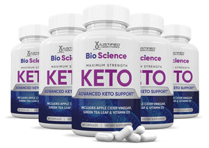 5 bottles of Bio Science Keto ACV Pills 1275MG