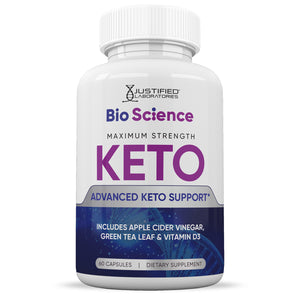 Front facing image of Bio Science Keto ACV Pills 1275MG