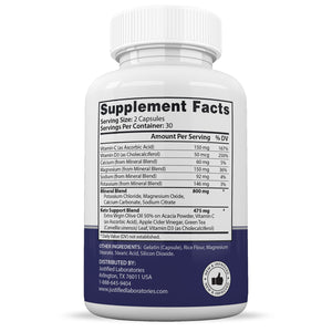 Supplement Facts of Bio Science Keto ACV Pills 1275MG