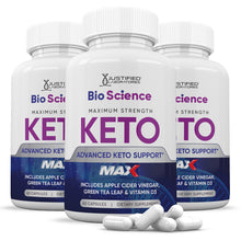 Cargar imagen en el visor de la Galería, 3 bottles of Bio Science Keto ACV Max Pills 1675MG