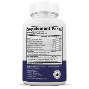 Supplement Facts of Bio Science Keto ACV Max Pills 1675MG