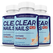 Load image into Gallery viewer, 3 bottles of Clear Nails Plus 1.5 Billion CFU Probiotic Pills