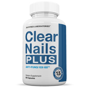 Front facing image of Clear Nails Plus 1.5 Billion CFU Probiotic Pills