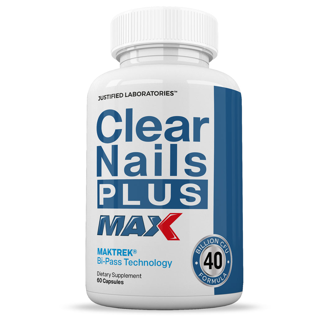 1 bottle of 3 X Stronger Clear Nails Plus Max 40 Billion CFU Probiotic