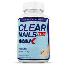 Cargar imagen en el visor de la Galería, 1 bottle of 3 X Stronger Clear Nails Plus Max 40 Billion CFU Probiotic