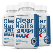 Laden Sie das Bild in den Galerie-Viewer, 3 bottles of 3 X Stronger Clear Nails Plus Max 40 Billion CFU Probiotic