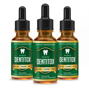 3 bottles of Dentitox Mint Flavored Mouth Drops
