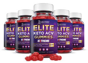 5 bottles of 2 x Stronger Elite Extreme Keto ACV Gummies 2000mg