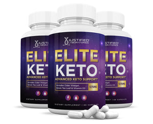 3 bottles of Elite Keto ACV Pills 1275MG
