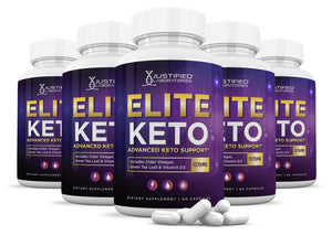 5 bottles of Elite Keto ACV Pills 1275MG