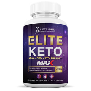Front facing image of Elite Keto ACV Max Pills 1675MG