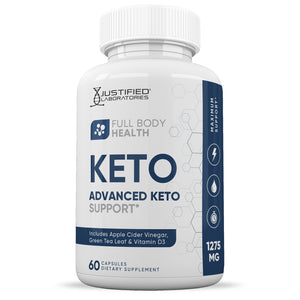 Front facing image of Full Body Health Keto ACV Pills 1275MG
