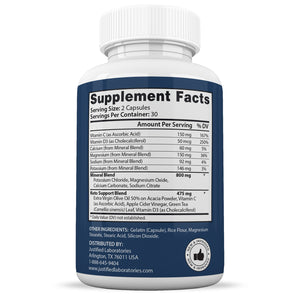 Supplement Facts of Full Body Health Keto ACV Pills 1275MG