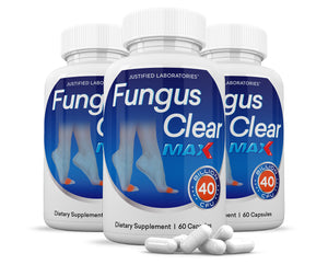 3 bottles of 3 X Stronger Fungus Clear Max 40 Billion CFU Probiotic Pills