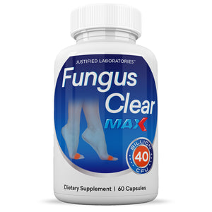 Front facing image of 3 X Stronger Fungus Clear Max 40 Billion CFU Probiotic Pills