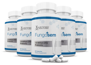 5 bottles of Fungosem 1.5 Billion CFU Pills
