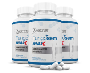 3 bottles of 3 X Stronger Fungosem Max 40 Billion CFU Pills