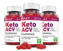 Cargar imagen en el visor de la Galería, 3 bottles of Fast Keto ACV Gummies