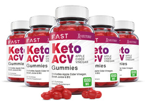 5 bottles of Fast Keto ACV Gummies