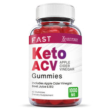 Cargar imagen en el visor de la Galería, Front facing image of Fast Keto ACV Gummies