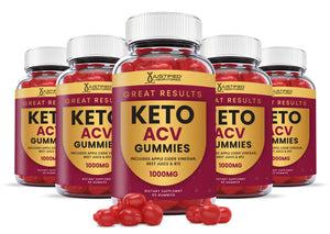 5 bottles of Great Results Keto ACV Gummies