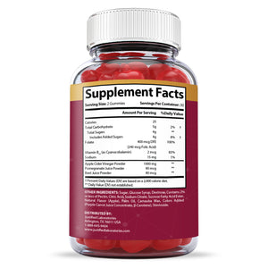 Supplement Facts of Great Results Keto ACV Gummies