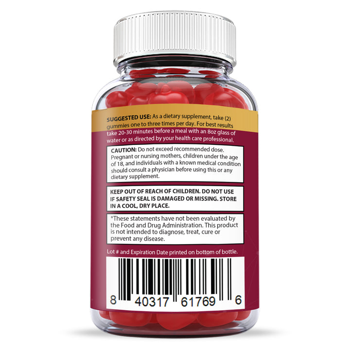 Suggested Use and warnings of Great Results Keto ACV Gummies