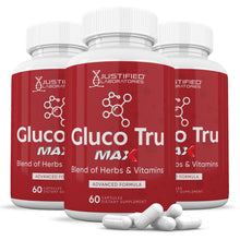 Load image into Gallery viewer, 3 bottles of Gluco Tru Max Advanced Formula 1295MG
