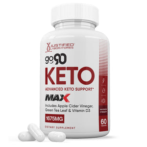 1 bottle of Go 90 Keto ACV Max Pills 1675MG