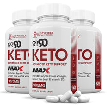 Load image into Gallery viewer, 3 bottles of Go 90 Keto ACV Max Pills 1675MG